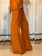 Saffron Pearl Kurti Plazzo Set