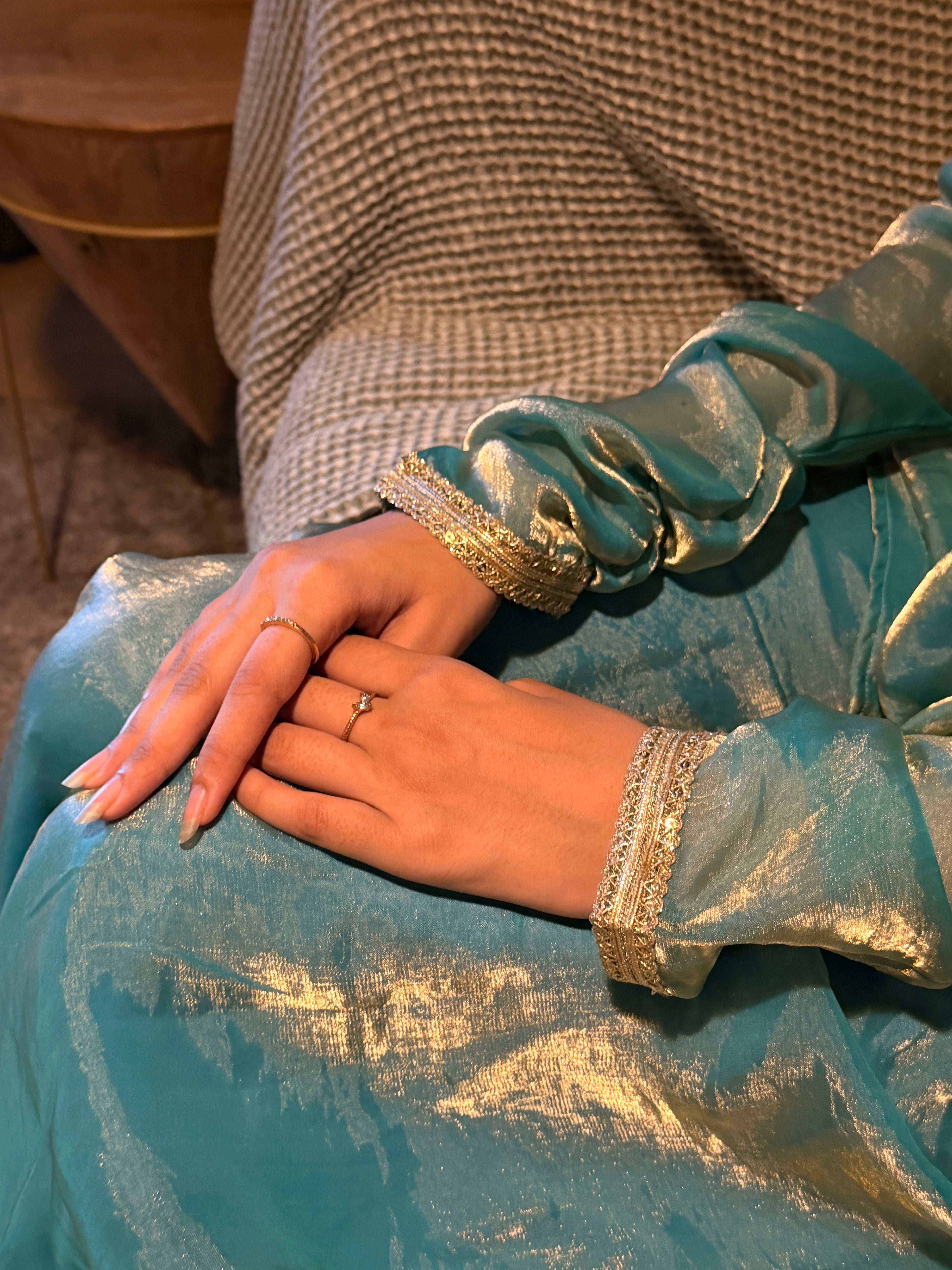 Sea Mist Sharara Set