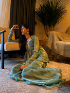 Sea Mist Sharara Set