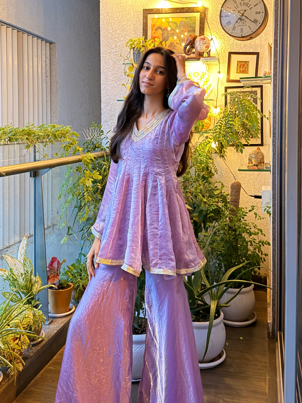 Lavender Haze Sharara Set