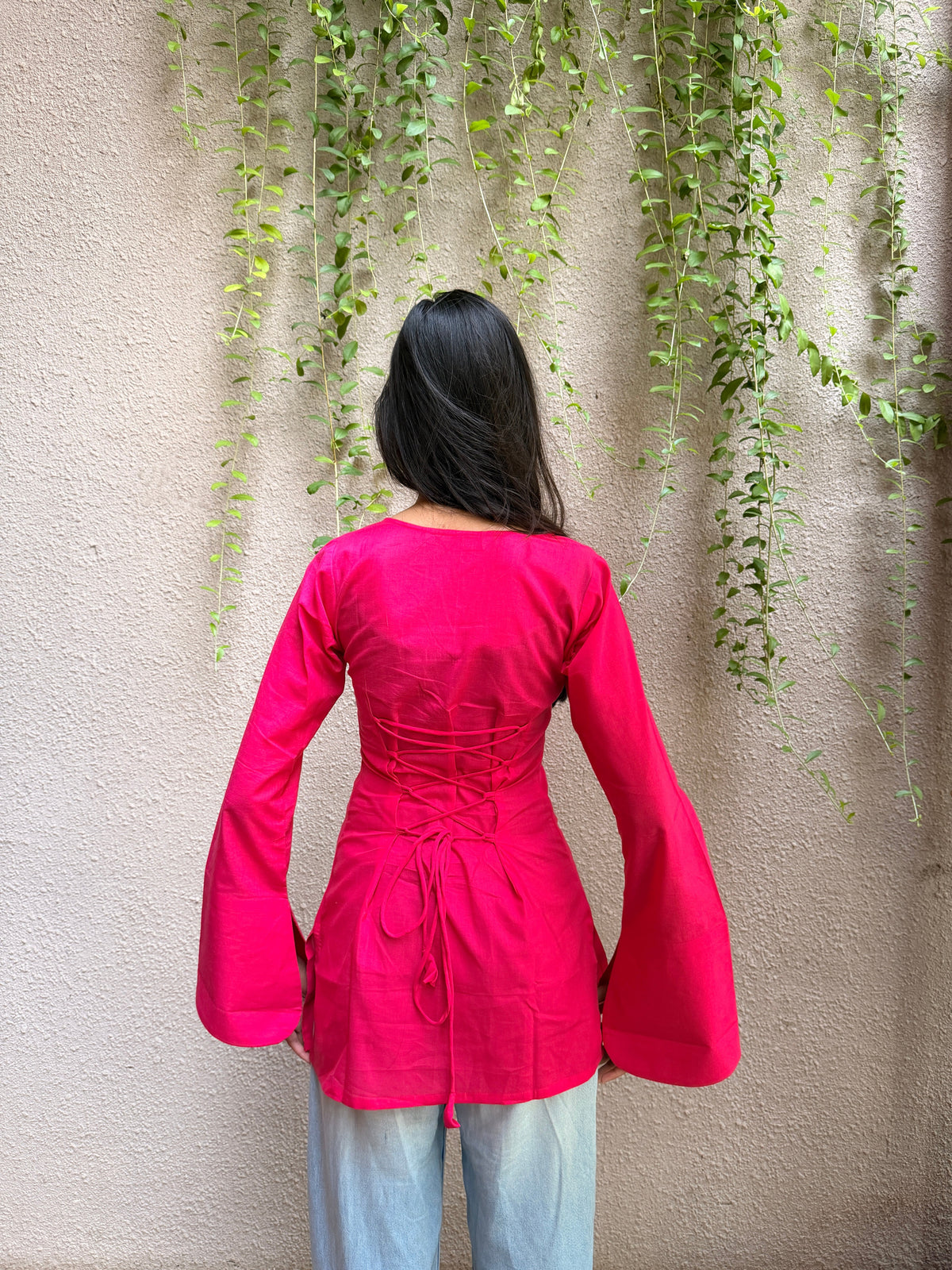 Pink Theory Short Kurti