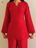 Crimson Verse Short Kurti