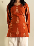 Rust Reverie Short Kurti