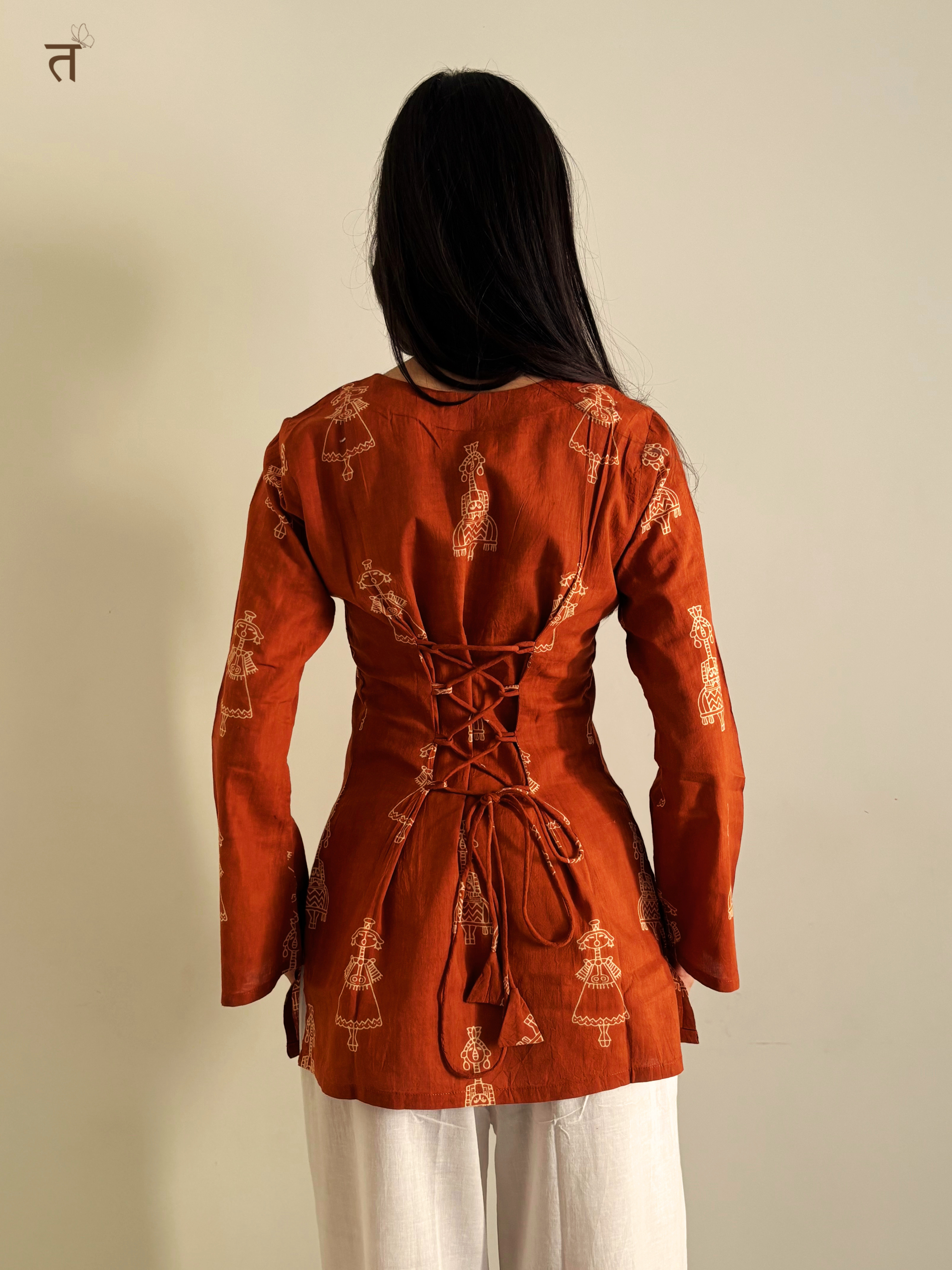 Rust Reverie Short Kurti