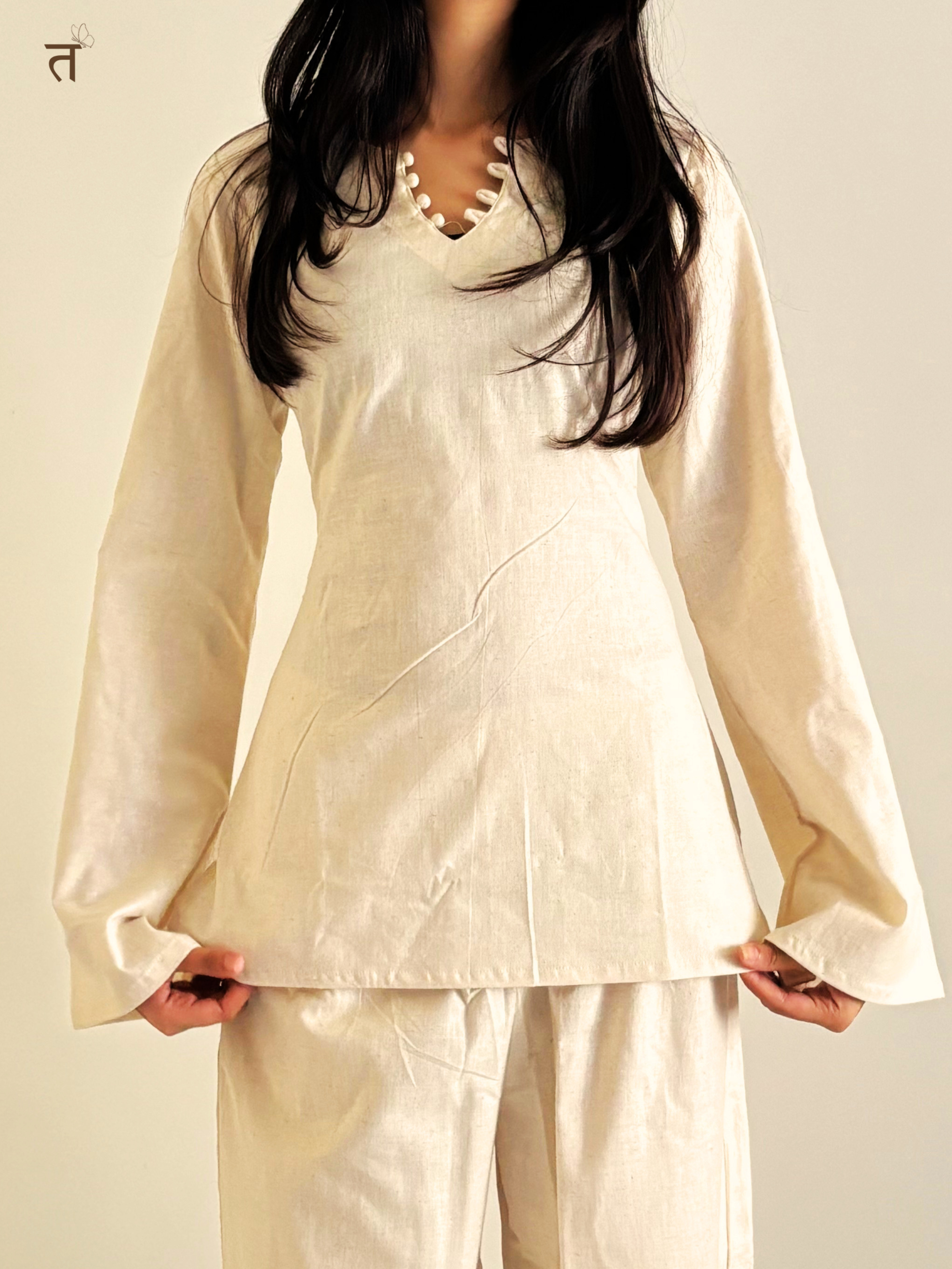 Quiet Bloom Short Kurti