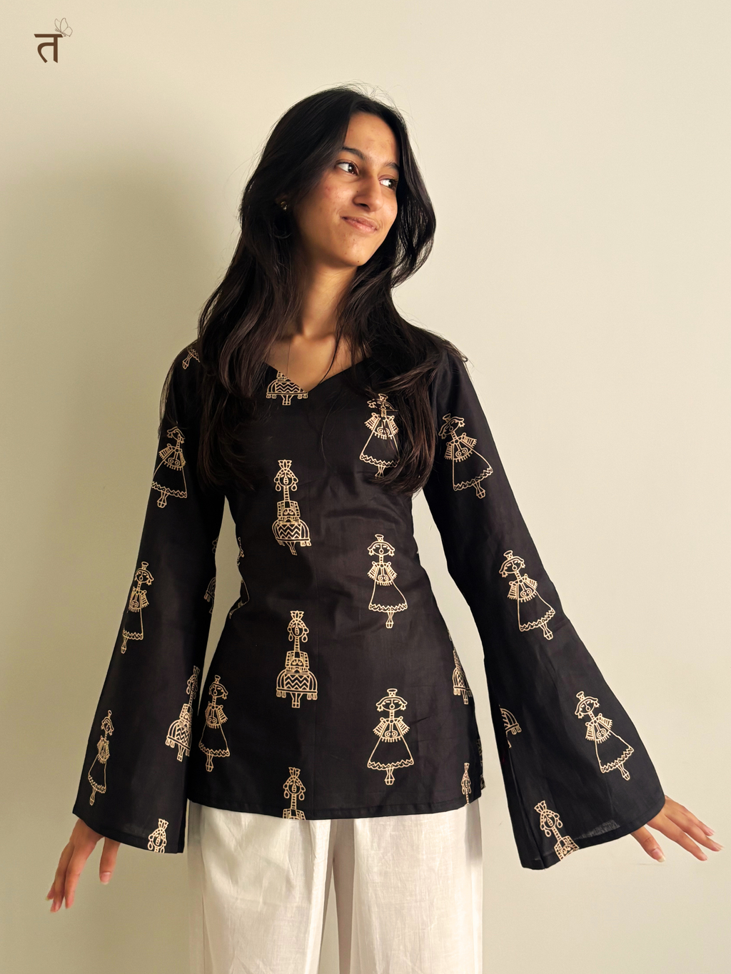 Midnight Muse Short Kurti