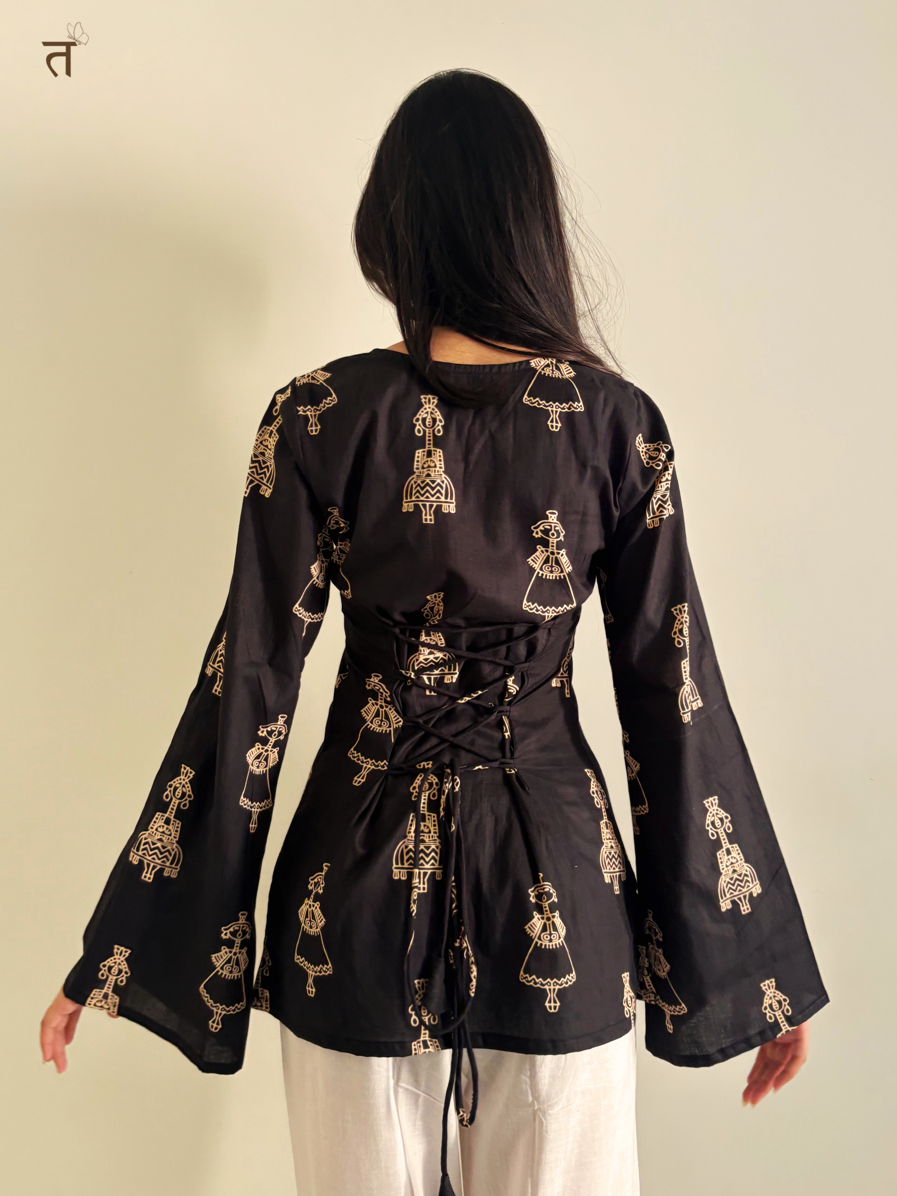 Midnight Muse Short Kurti