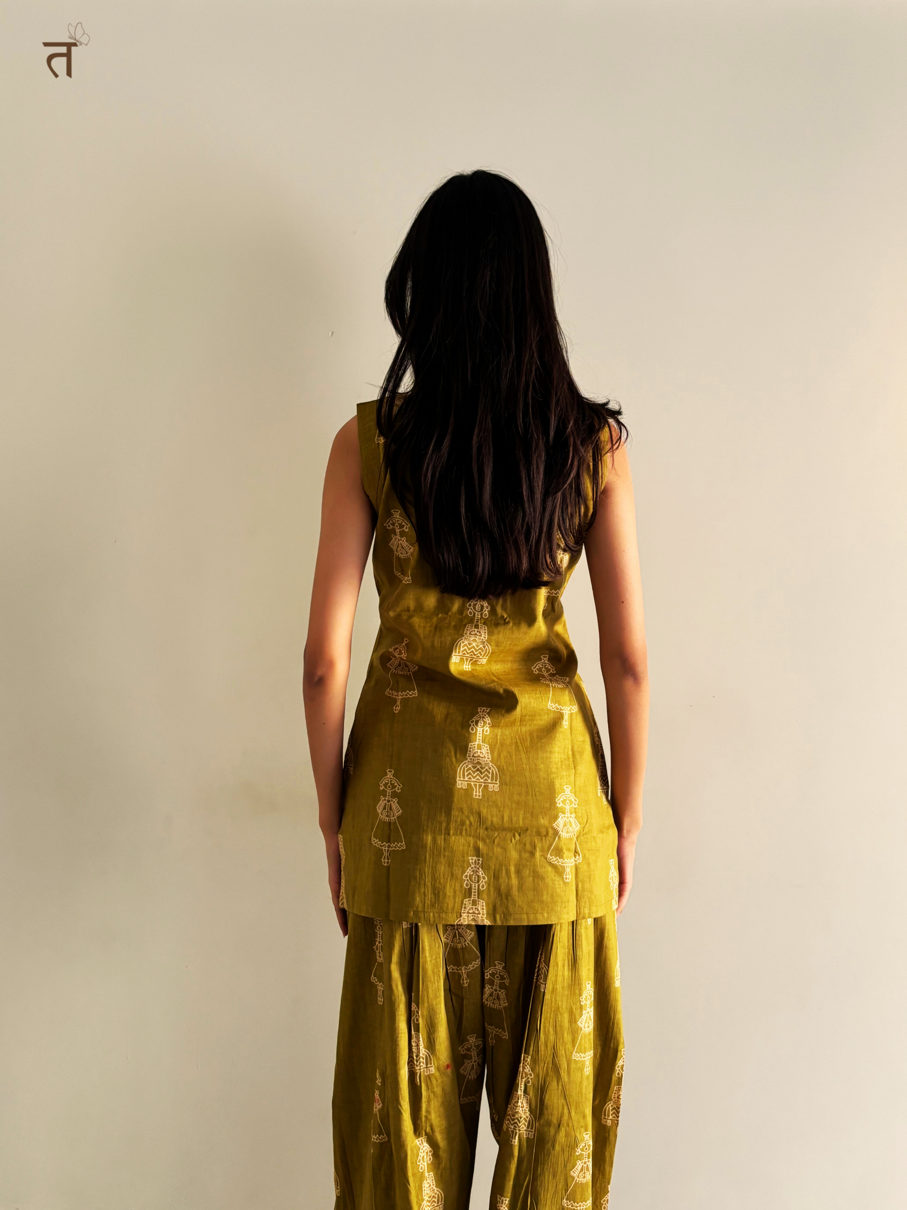 Olive Verse Co-ord Set