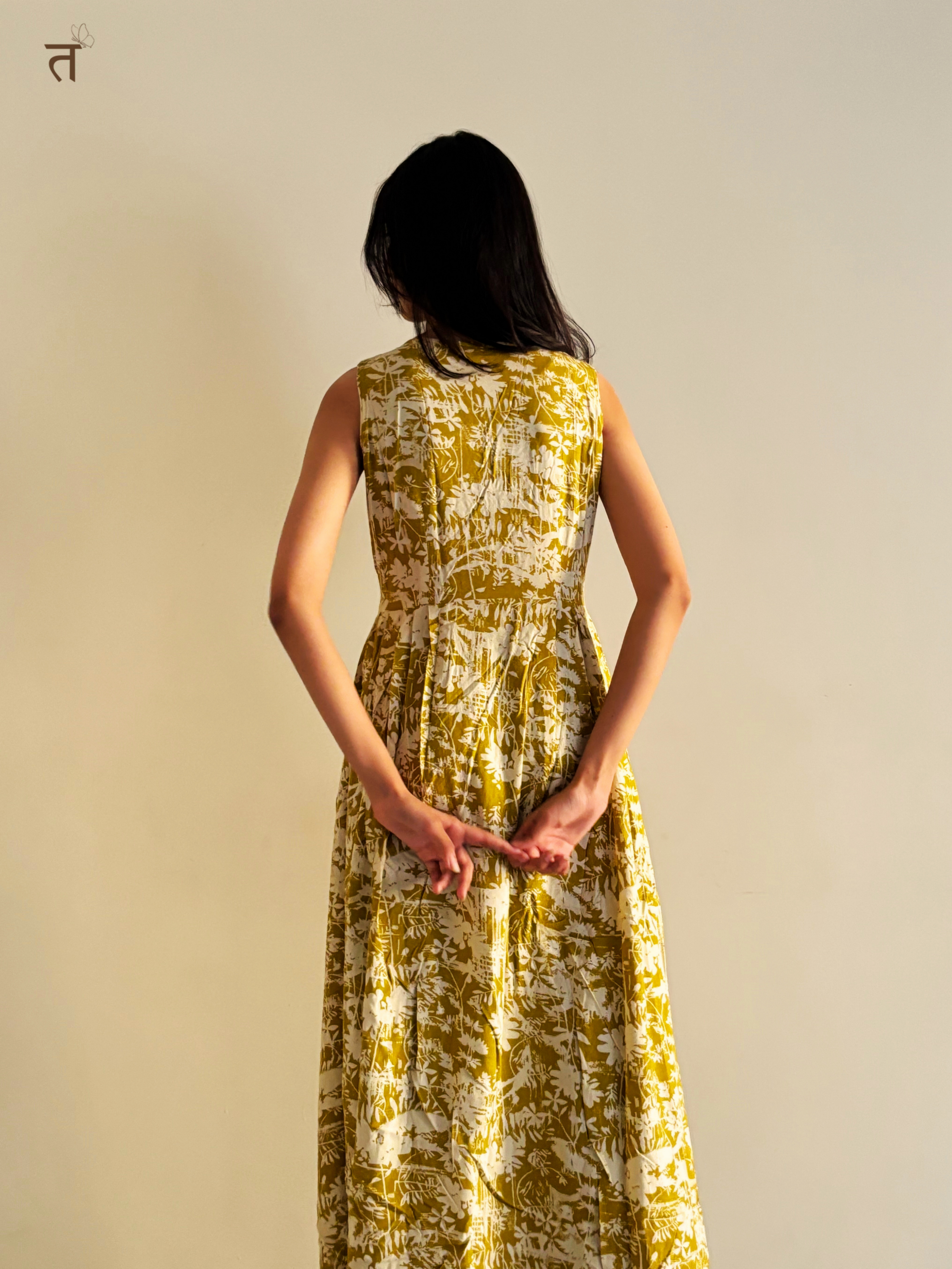Yellow A-Line Dress