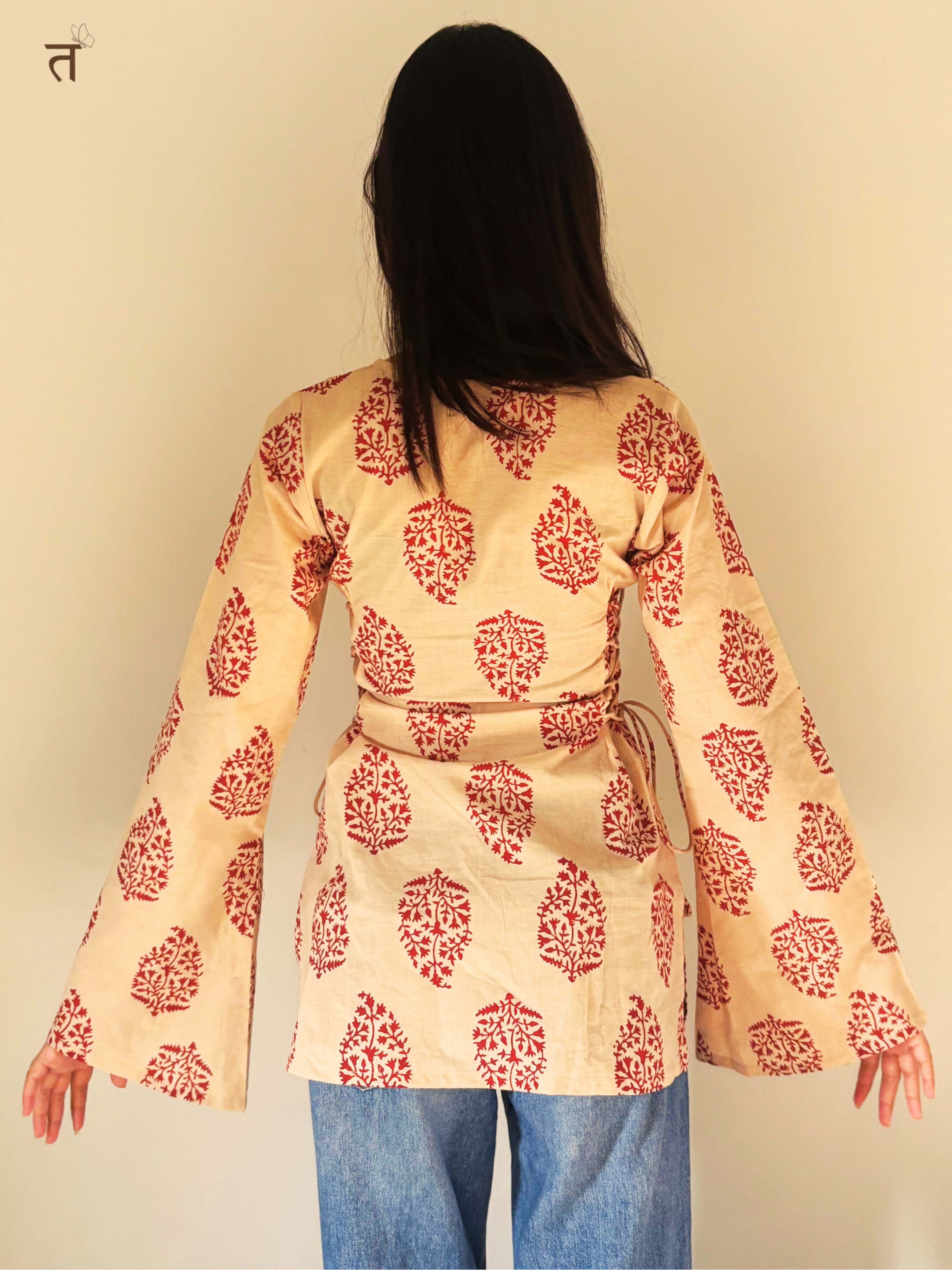 Printed Poetry Short Kurti