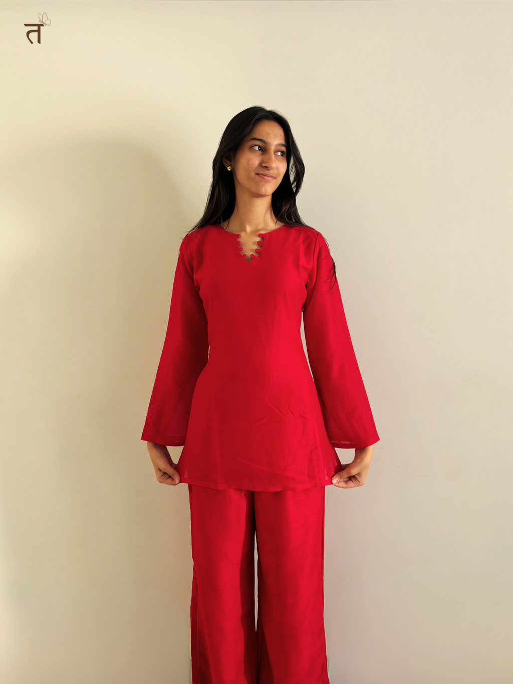 Scarlet Bloom Co-ord Set