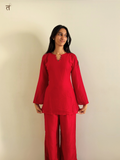 Scarlet Bloom Co-ord Set