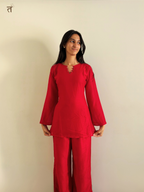 Scarlet Bloom Co-ord Set