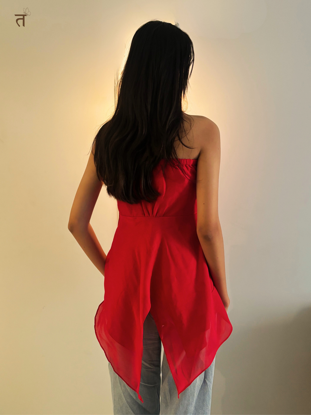 Cherry Charm Halter Kurti