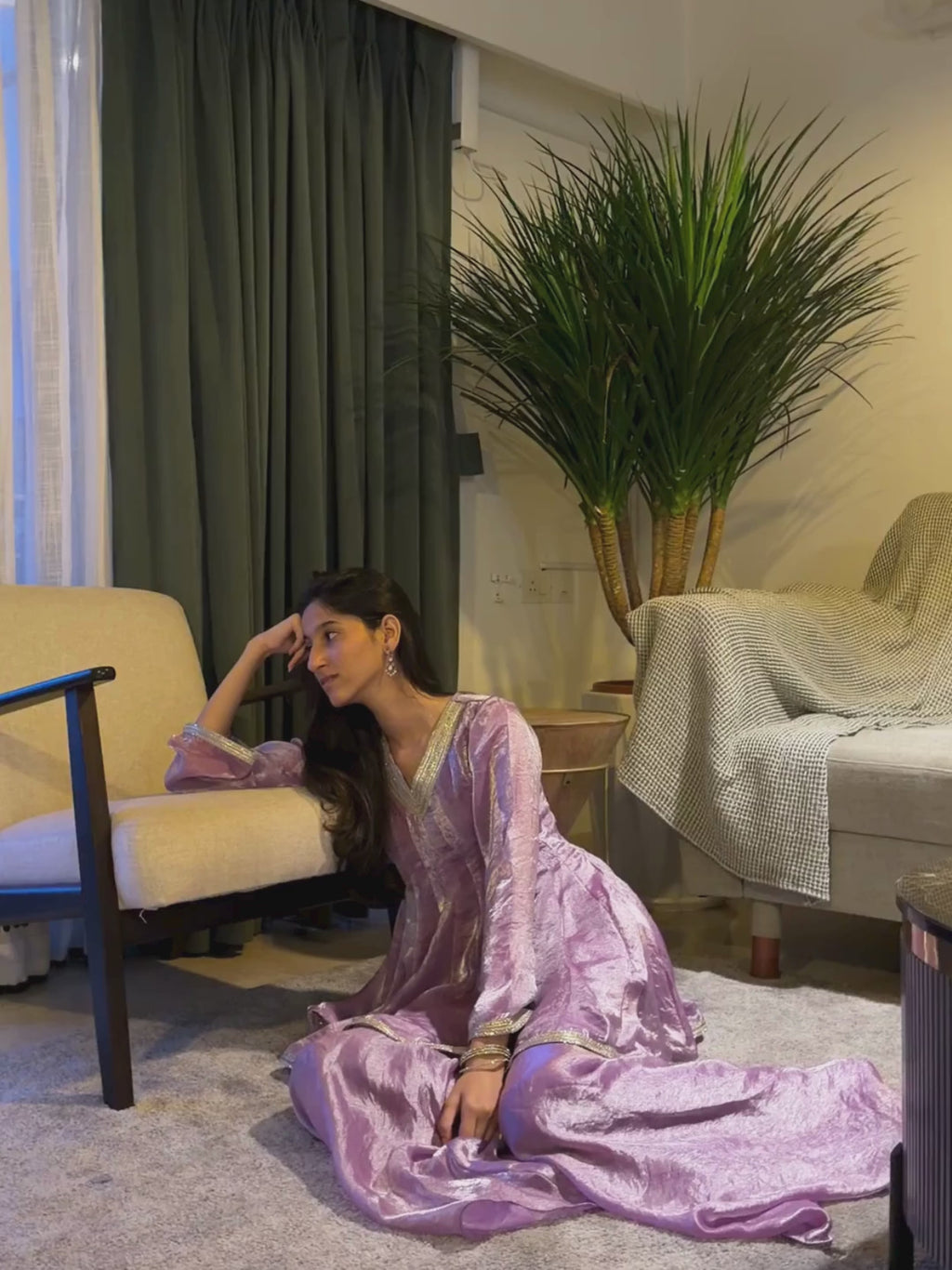 Lavender Haze Sharara Set