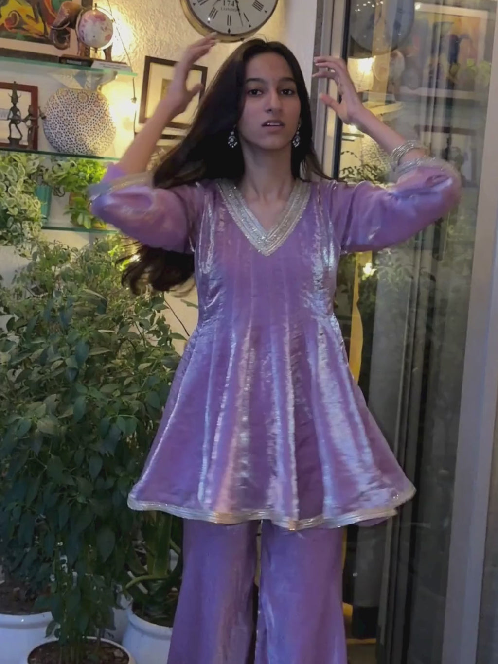 Lavender Haze Sharara Set